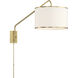 Mallory 1 Light 15.00 inch Swing Arm Light/Wall Lamp