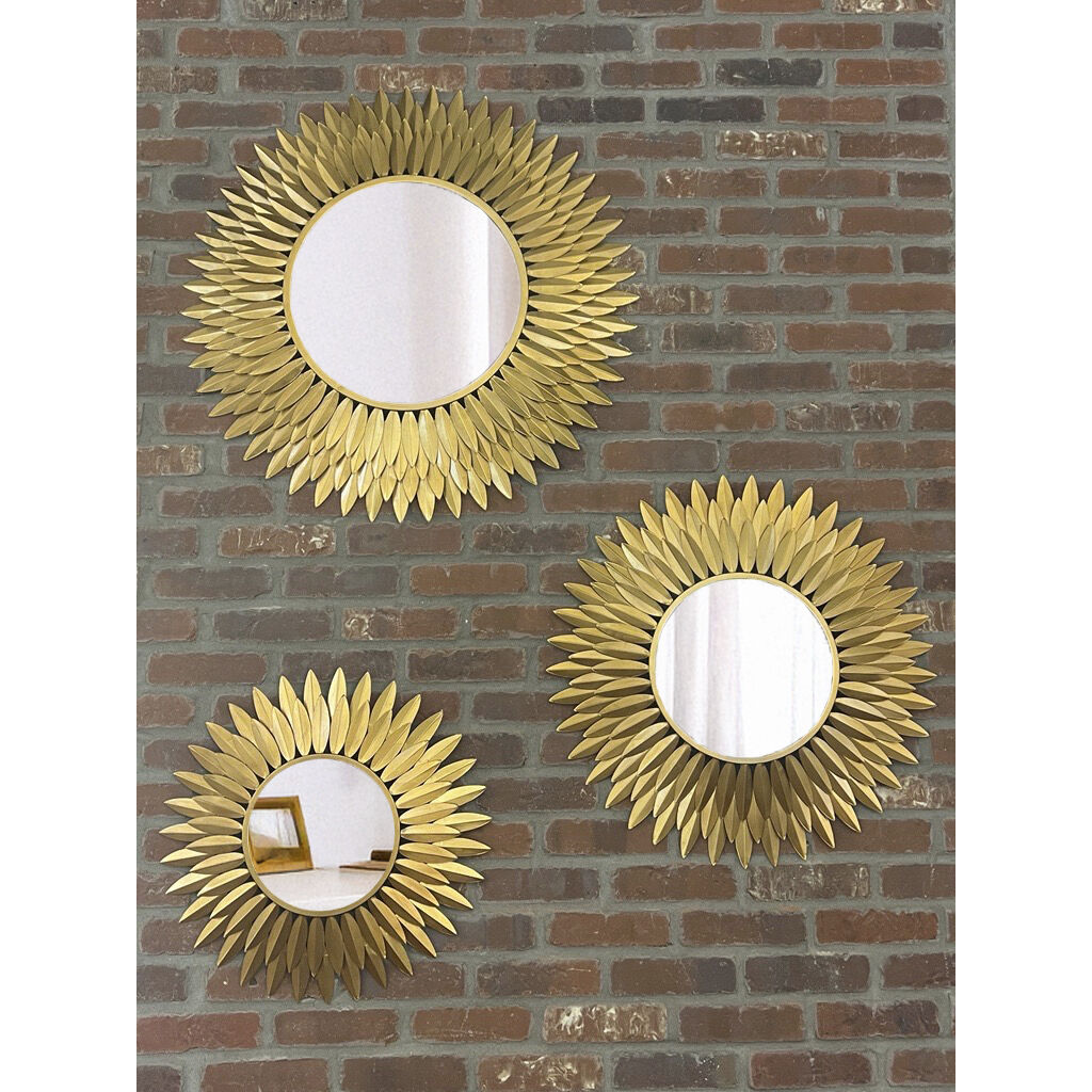 Broche 30 X 30 inch Antique Gold Mirror