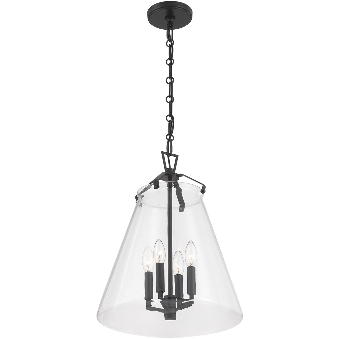 Voss Pendant Ceiling Light in Matte Black