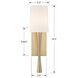 Trenton Sconce Wall Light in Aged Brass