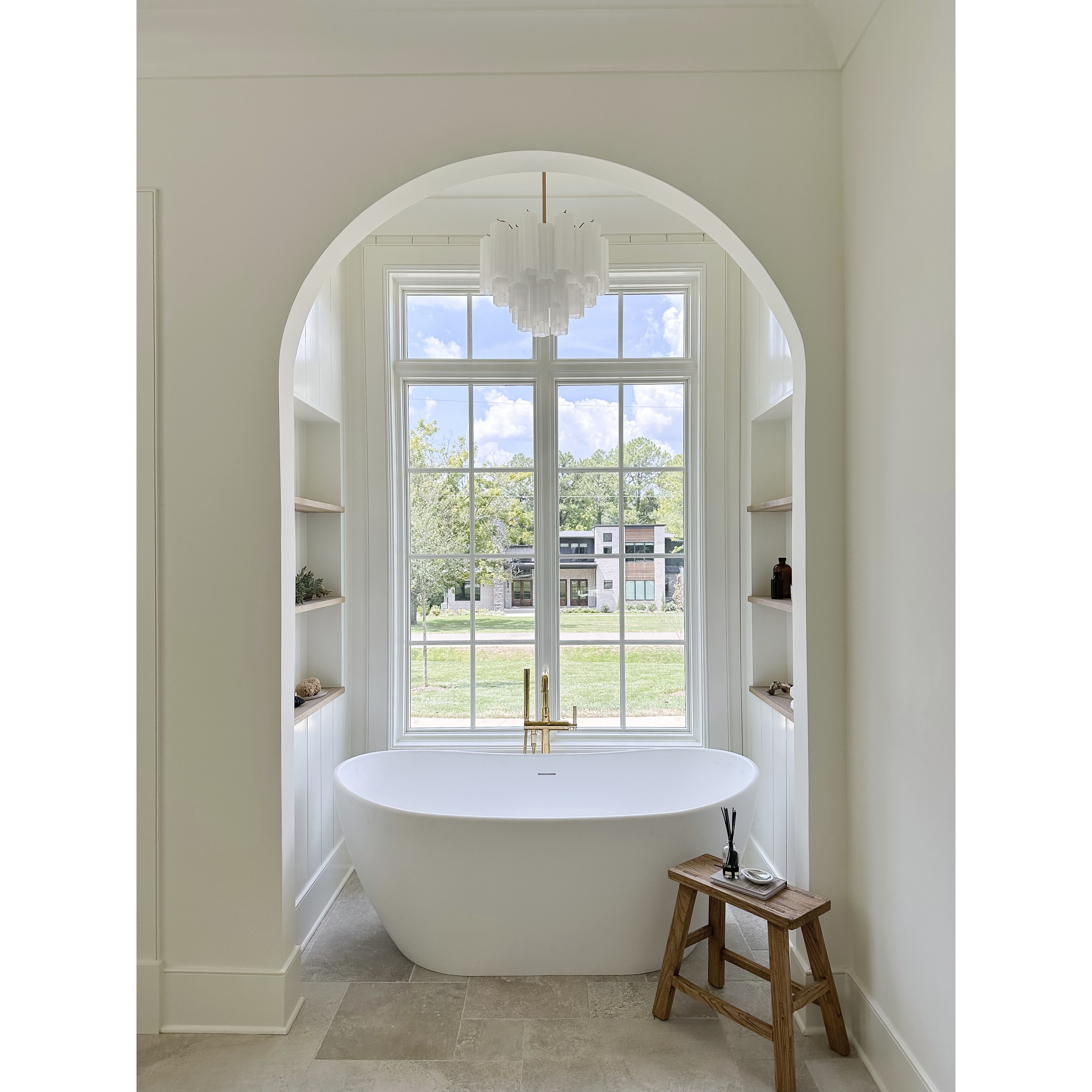 Addis 4 Light 17.75 inch Aged Brass Mini Chandelier Ceiling Light in White