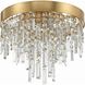 Winfield 4 Light 16 inch Antique Gold Flush Ceiling Light