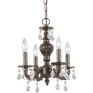 Paris Market 4 Light 13.5 inch Venetian Bronze Mini Chandelier Ceiling Light in Clear Spectra