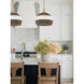 Zanzibar 3 Light 14 inch Soft Gold Pendant Ceiling Light