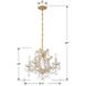 Maria Theresa 4 Light 16.5 inch Gold Mini Chandelier Ceiling Light in Clear Swarovski Strass