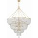 Rylee 24 Light 60 inch Antique Gold Chandelier Ceiling Light
