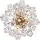 Addis 4 Light 17.75 inch Aged Brass Mini Chandelier Ceiling Light in Clear