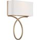 Brinkley Bath Wall Light in Vibrant Gold