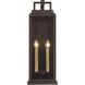 Aspen 4 Light 22.5 inch Matte Black Outdoor Sconce