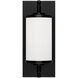 Foster LED 6 inch Matte Black Bathroom Vanity Light Wall Light
