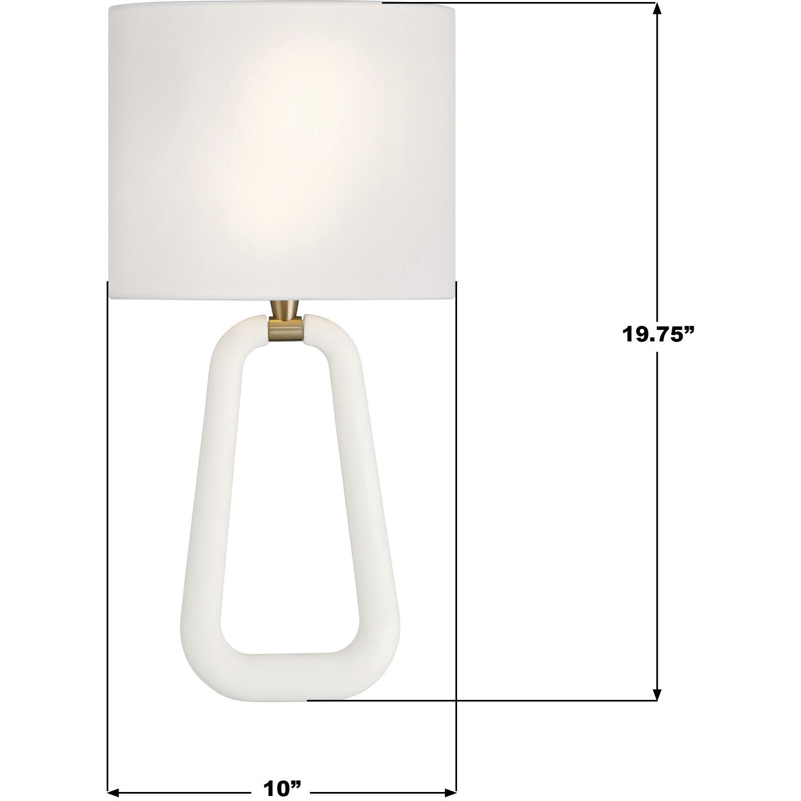 Jori Bath Wall Light in Aged Brass and Matte White