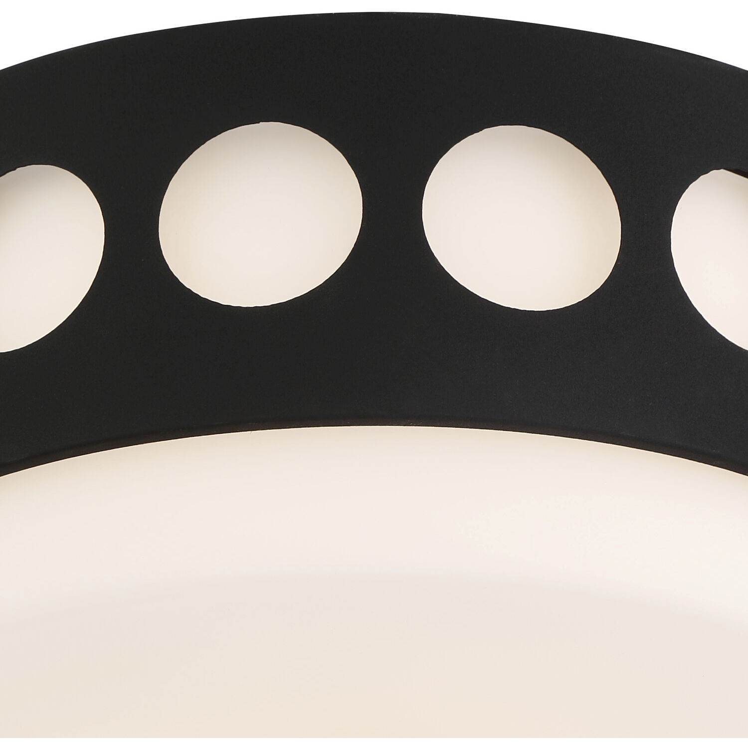 Kirby 2 Light 13.25 inch Black Forged Flush Ceiling Light