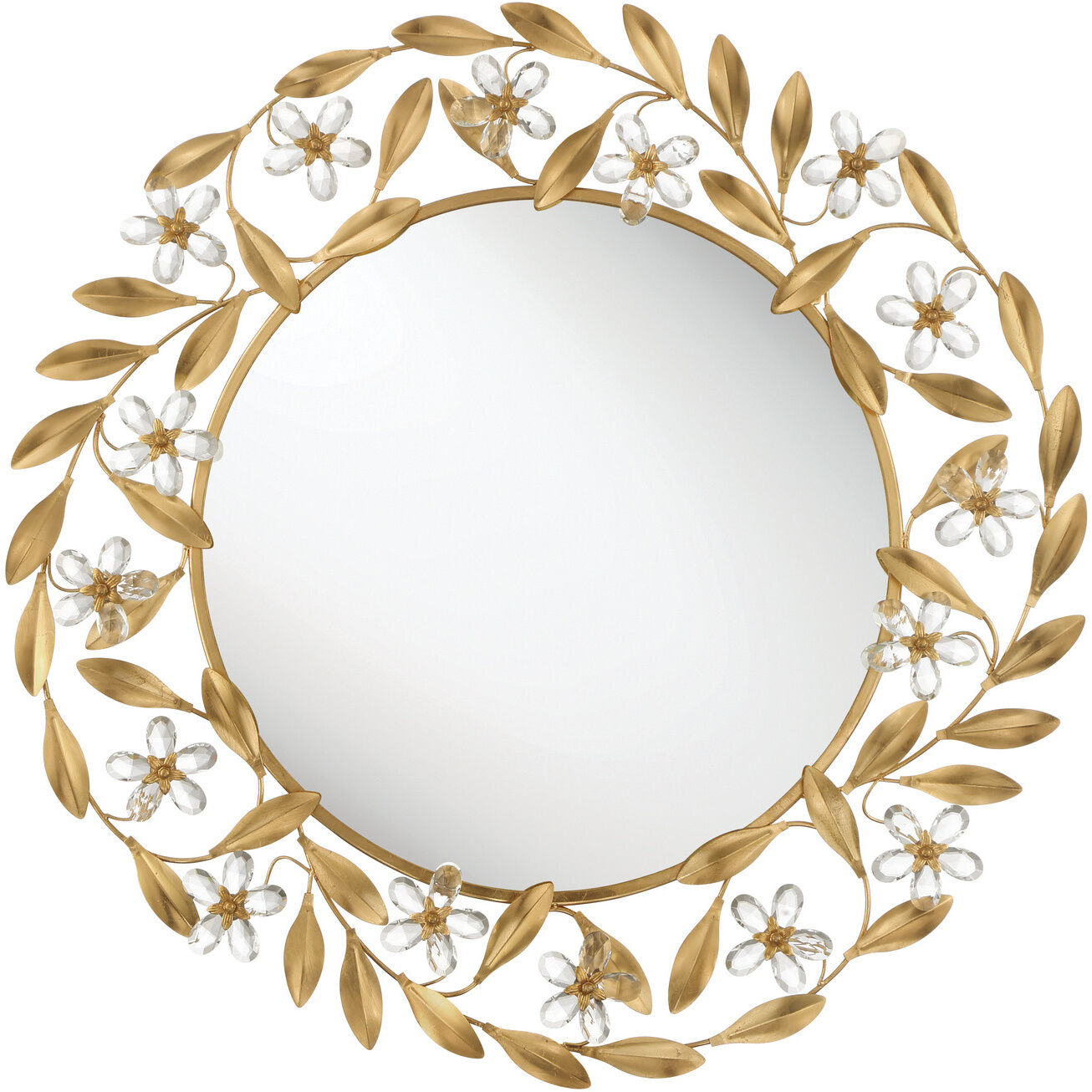Marselle 30 X 30 inch Antique Gold Mirror