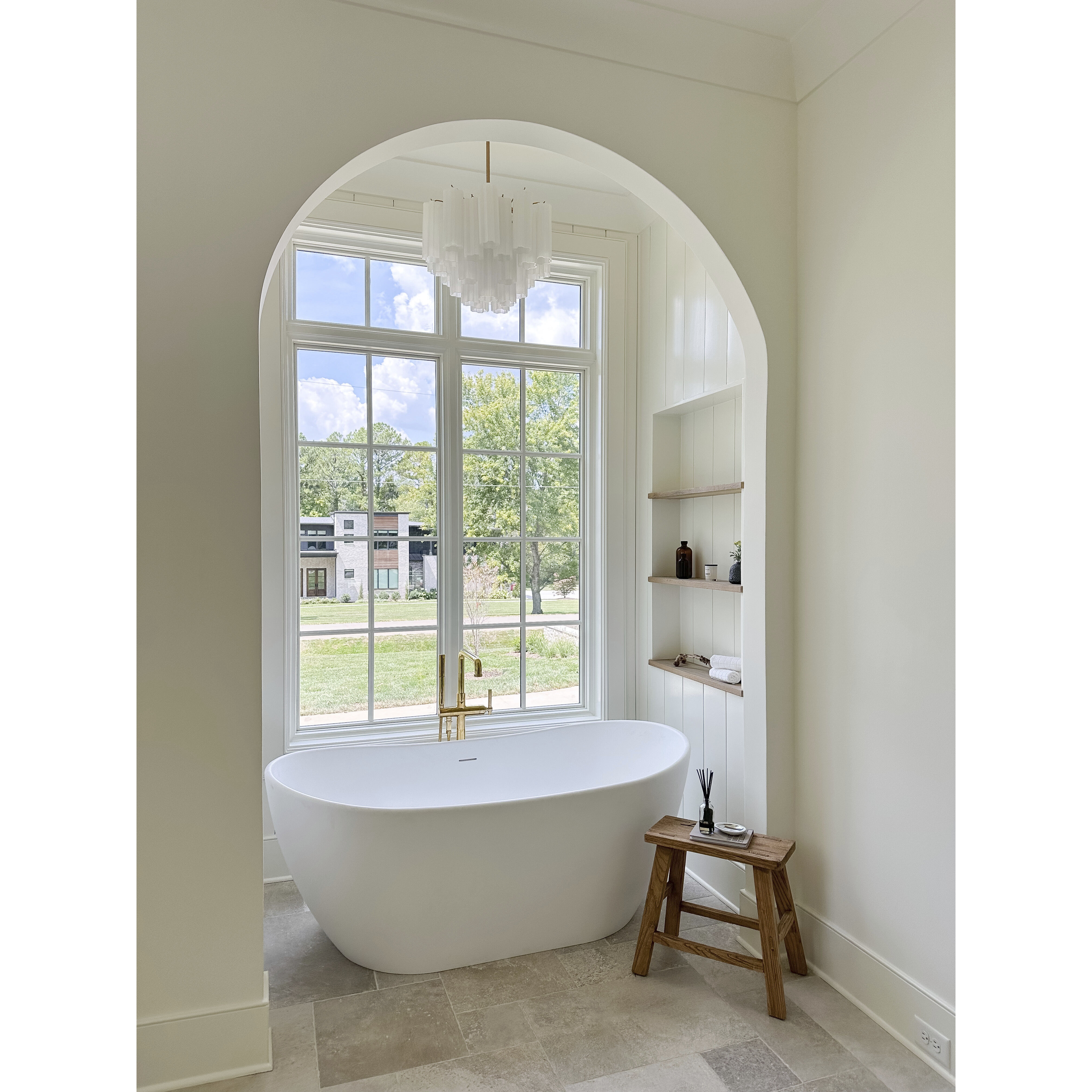 Addis 4 Light 17.75 inch Aged Brass Mini Chandelier Ceiling Light in White