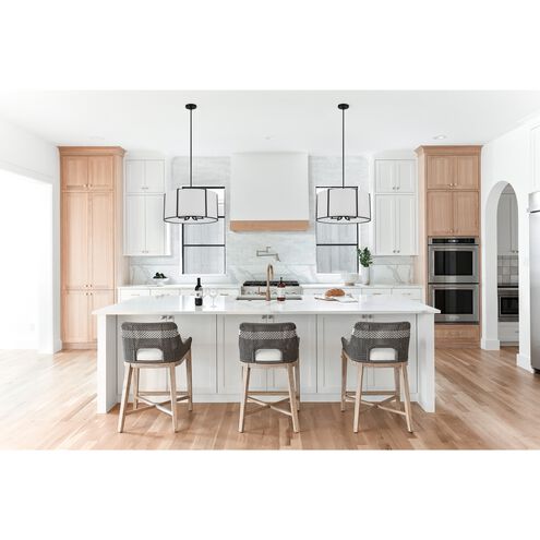 Carlyn 6 Light 24 inch Black Chandelier Ceiling Light