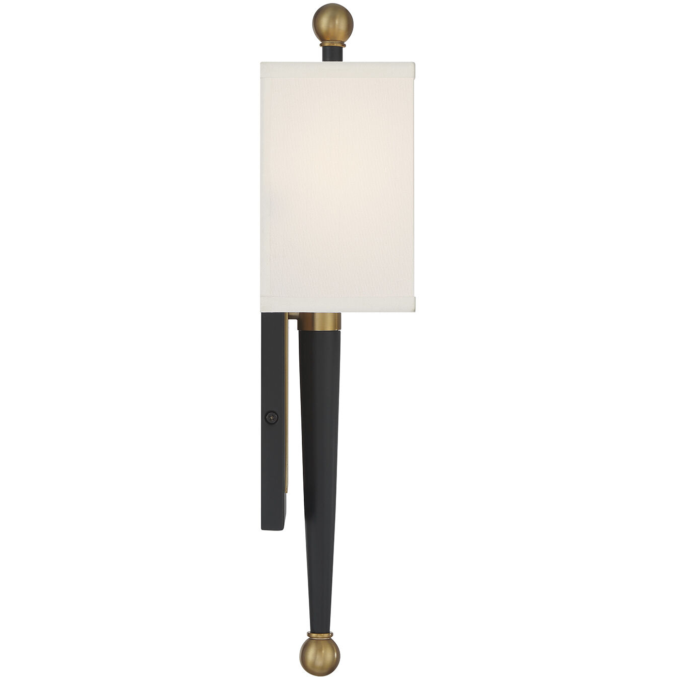 Ardson Wall Sconce Wall Light in Matte Black and Vibrant Gold