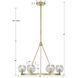 Aragon 6 Light 24 inch Soft Brass Chandelier Ceiling Light in Clear