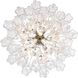 Addis 9 Light 22 inch Polished Chrome Chandelier Ceiling Light in Tronchi Glass Clear