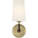 Niles Bath Sconce Wall Light in Black Forged and Modern Gold