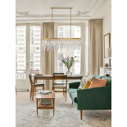 Winfield 6 Light 49 inch Antique Gold Chandelier Ceiling Light