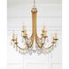 Bridgehampton 12 Light 32 inch Antique Gold Chandelier Ceiling Light in Clear Hand Cut