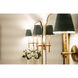 Xavier Bath Sconce Wall Light in Vibrant Gold and Blue