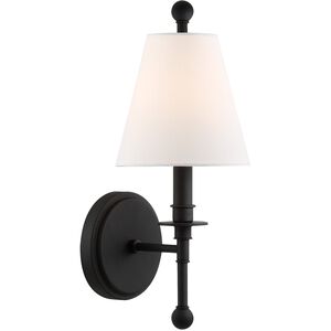 Riverdale 1 Light 6 inch Black Forged Sconce Wall Light