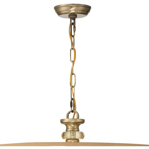 Hampton 5 Light 24 inch Antique Brass Chandelier Ceiling Light