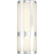 Royston Bath Sconce Wall Light in Polished Chrome