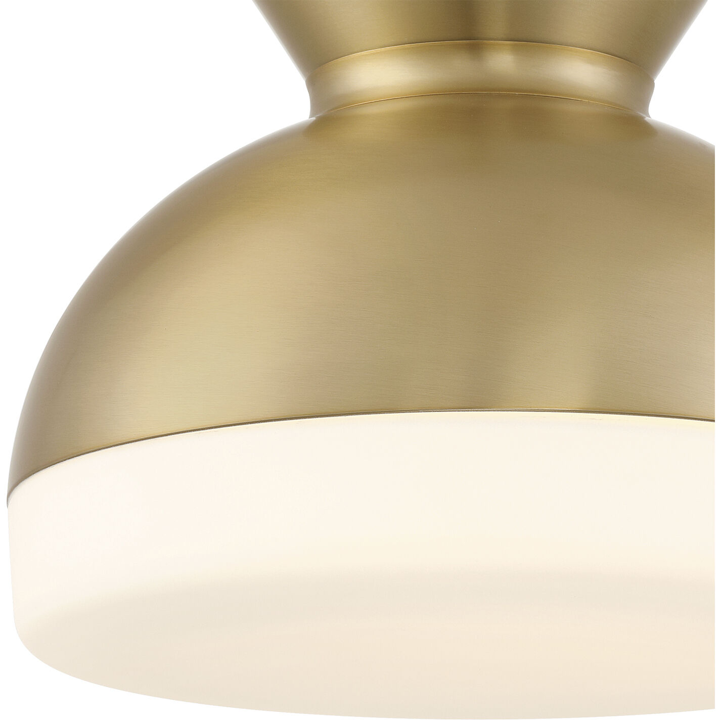 Gidget 2 Light 15 inch Vibrant Gold Flush Ceiling Light