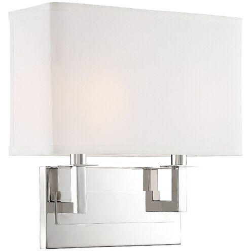 Durham 2 Light 12.75 inch Polished Nickel ADA Sconce Wall Light