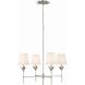 Broche 4 Light 28.00 inch Chandelier