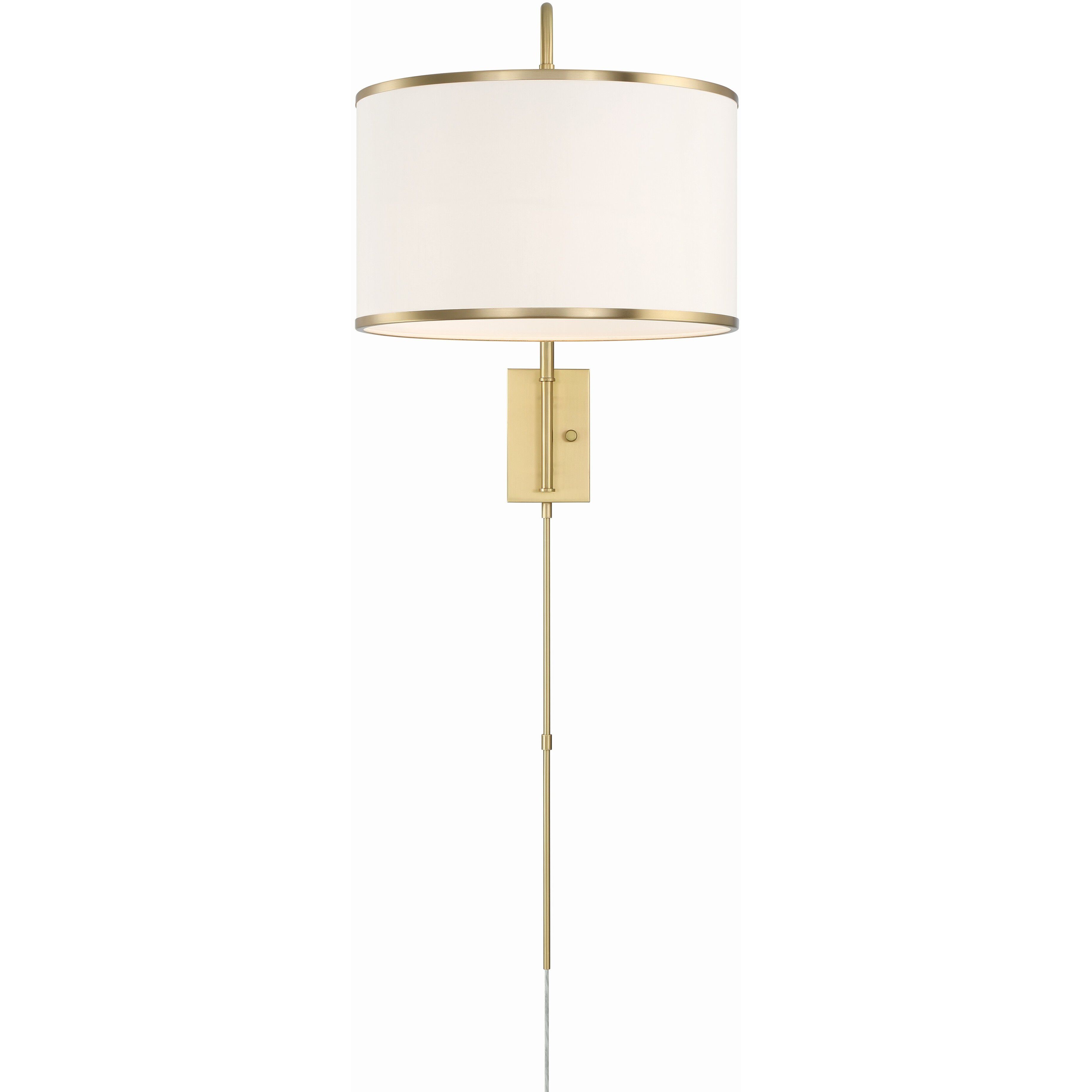 Mallory 50.5 inch 60.00 watt Soft Brass Task Sconce Wall Light