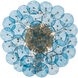Esme 6 Light 22.5 inch Aged Brass Semi Flush Ceiling Light