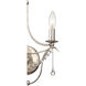 Metro Bath Wall Light in Antique Silver