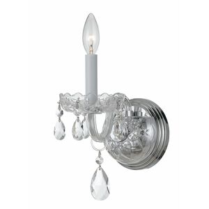 Traditional Crystal 1 Light 5 inch Polished Chrome Wall Sconce Wall Light