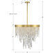 Winfield 6 Light 24 inch Antique Gold Chandelier Ceiling Light