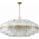 Hayes 32 Light 40.5 inch Aged Brass Chandelier Ceiling Light