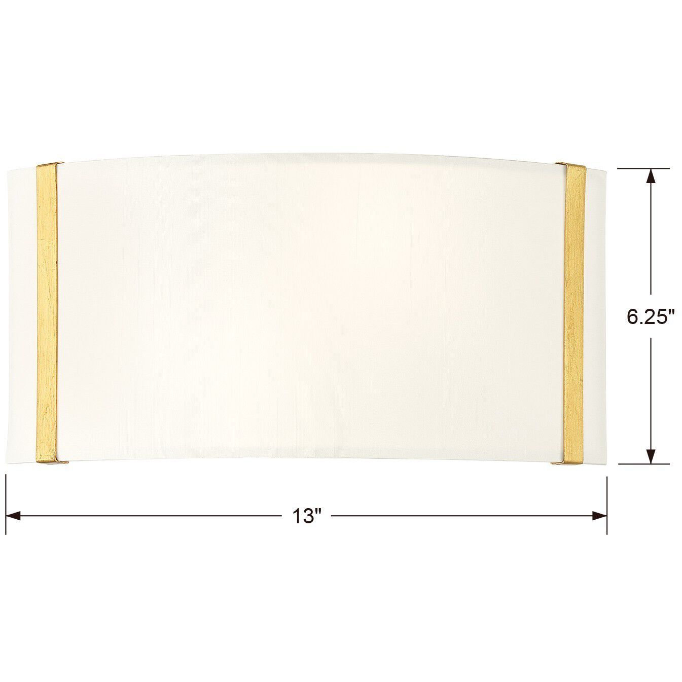 Fulton Sconce Wall Light in Antique Gold