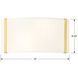 Fulton 2 Light 13 inch Antique Gold ADA Sconce Wall Light