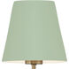 Xavier 2 Light 42 inch Vibrant Gold Linear Chandelier Ceiling Light in Vibrant Gold and Green