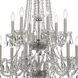 Traditional Crystal 12 Light 26.5 inch Polished Chrome Chandelier Ceiling Light in Clear Hand Cut