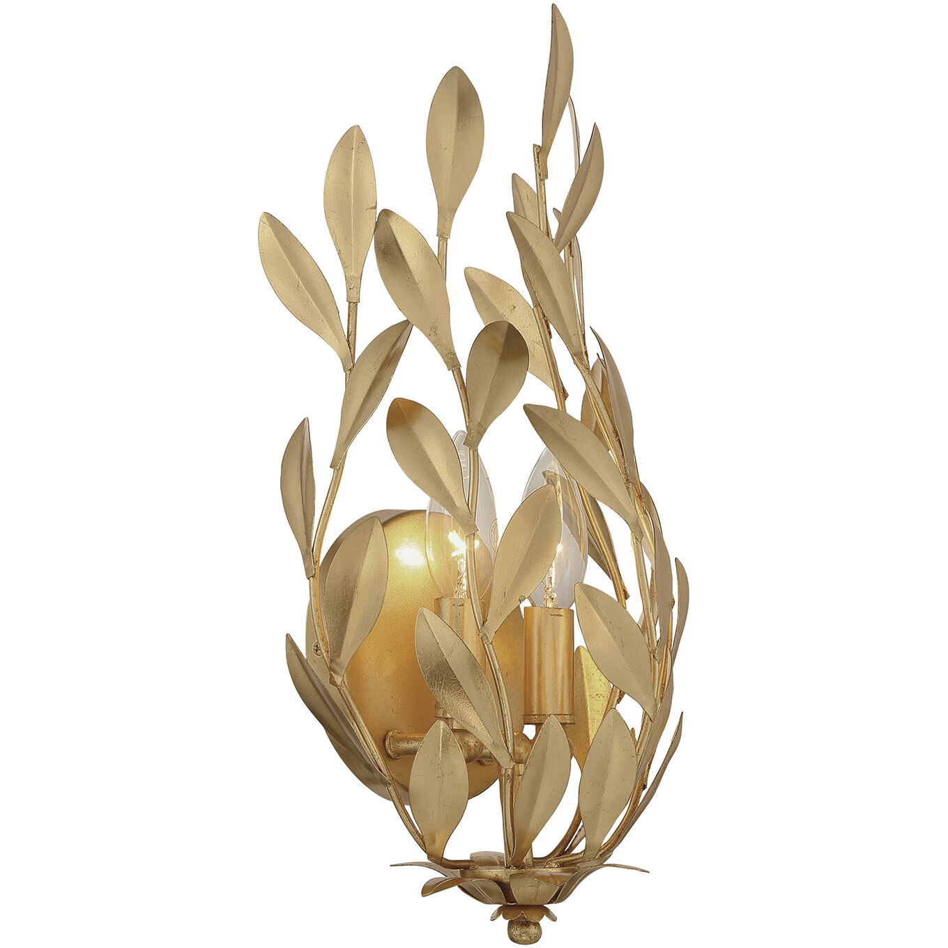 Broche Wall Sconce Wall Light in Antique Gold