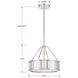 Kendal 3 Light 15.5 inch Polished Nickel Mini Chandelier Ceiling Light