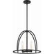 Abbott 4 Light 18.25 inch Black Lantern Chandelier Ceiling Light