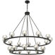 Aragon 22 Light 48 inch Matte Black Chandelier Ceiling Light