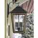 Hawkins Wall Sconce Wall Light in Matte Black and Textured Gold