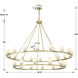 Aragon 30 Light 58.75 inch Soft Brass Chandelier Ceiling Light in White