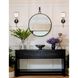 Hatfield Sconce Wall Light in Black Forged with Vibrant Gold