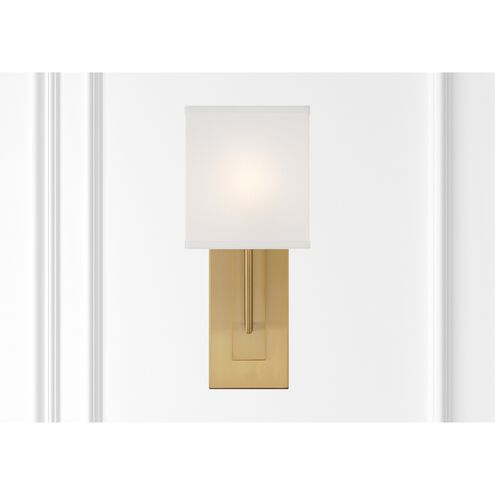 Brent 1 Light 6.5 inch Vibrant Gold ADA Sconce Wall Light